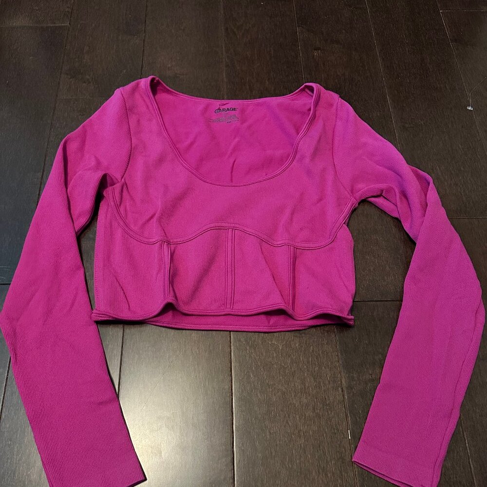 Garage Long Sleeve Pink Top